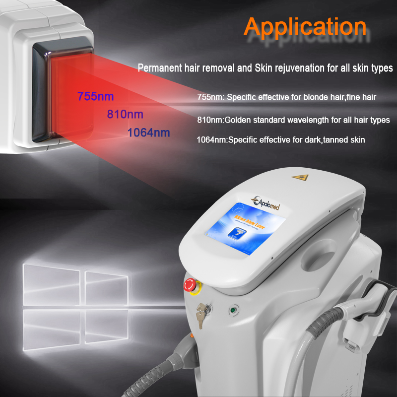 laser hair removal device diode