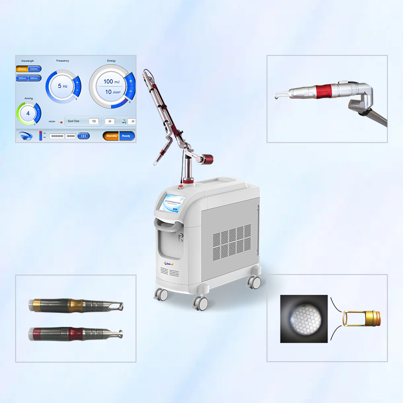 Vertical Tattoo Removal Picosecond Nd Yag Laser Device