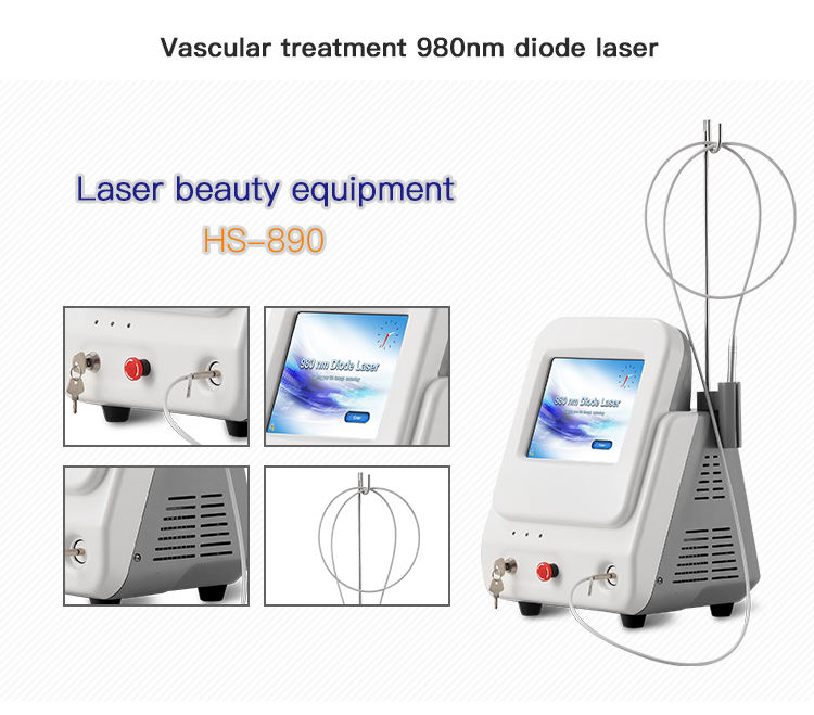 980nm diode laser for spider vein removal device