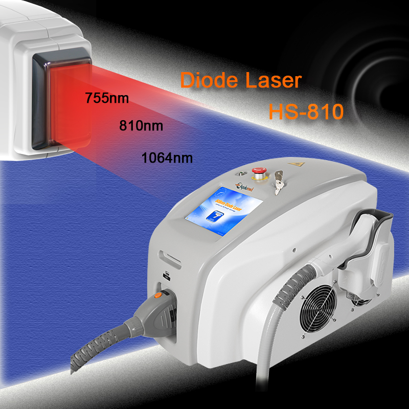 Portable 810nm Diode Laser Epilation System For Home Use