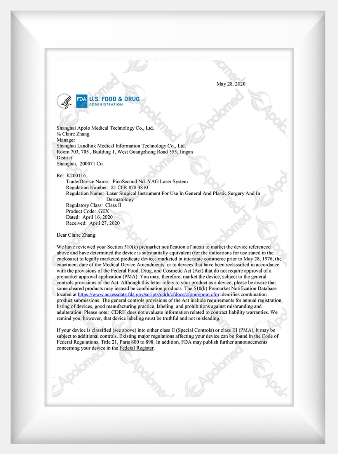 Certified Excellence in Picosecond Laser