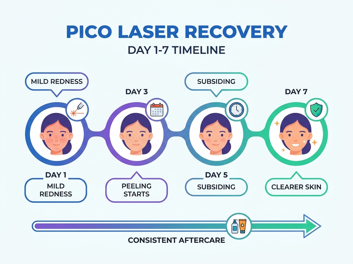Pico Laser Recovery Day by Day