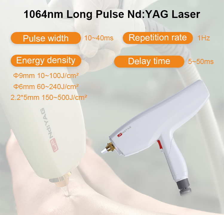 long pulse laser handpiece